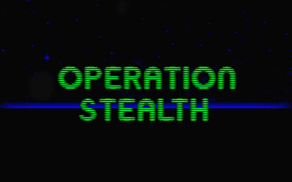 Operation Stealth title screen for Atari ST